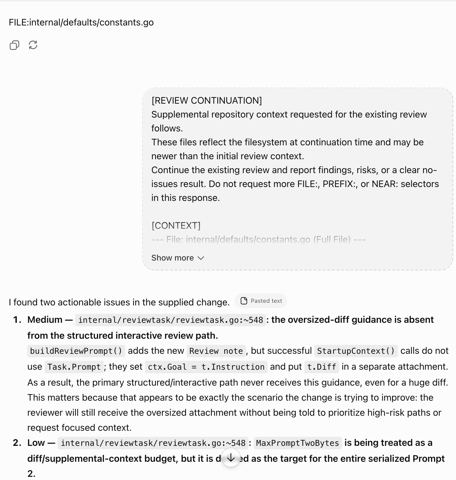 Final AI review after receiving the requested supplemental context